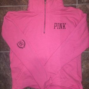 Pink VS Pink Crew 1/4 ZIP